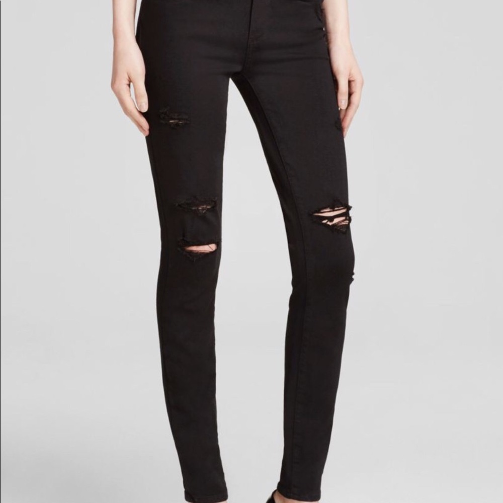 Paige Verdugo Ultra Skinny distressed black 27